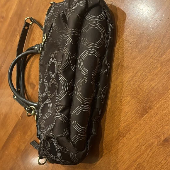 Coach Madison dotted brown satchel - Picture 8 of 15